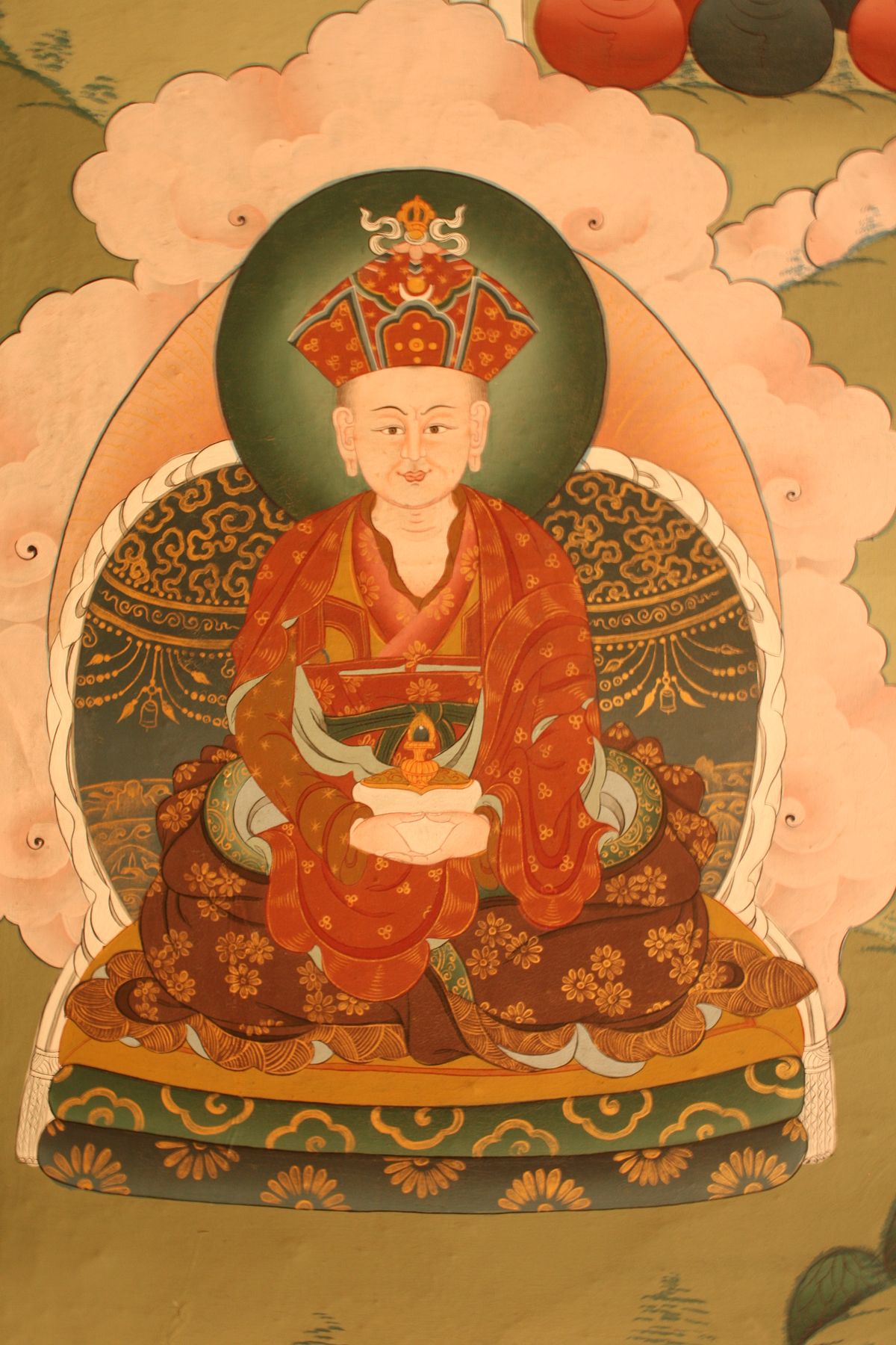 Wall Painting Of Terton Pema Lingpa In The Guru Lhakhang At Pangbisa