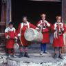 Lay Musicians of the procession from the dzong to the dance arena, Paro Tshechu (tshe bcu)