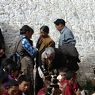 Pilgrims make offerings and request prayers