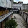 courtyard of byes gtsang pa khang tshan