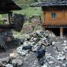 A house built near the area where houses were destroyed by fire in the village of Lo, in Kong po