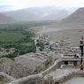 A view of the valley below from the palace entrance.