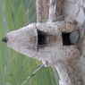 A juniper incense burner in the courtyard of the palace.