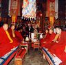 Monks in assembly, Phur lcog hermitage