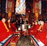 Monks in assembly, Phur lcog hermitage