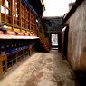 Courtyard outside of the bKa' 'gyur temple, Phur lcog hermitage