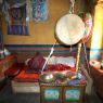 Monk's seating area, Protector Deity Chapel, Phur lcog hermitage