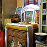 The main throne in the main temple of Ke'u tshang hermitage