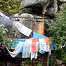 Entrance to a nuns' cave/hut, Mkhar rdo hermitage