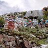 Holy sites in the landscape above Sera Dbu rtse