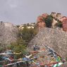 Holy sites in the landscape above Sera Dbu rtse