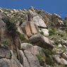 Holy sites in the landscape above Sera Dbu rtse