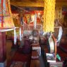 Interior of the main temple, bKra shis chos gling hermitage