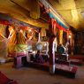 Interior of the main temple, bKra shis chos gling hermitage