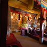 Interior of the main temple, bKra shis chos gling hermitage