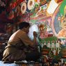 Painters creating murals, Pha bong kha