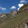 Mountains in back of Bkra shis chos gling hermitage