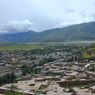 Kandze town as seen from the top of the monastery.