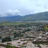 Kandze town as seen from the top of the monastery.