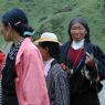 Tibetan pilgrims at Katok monastery.