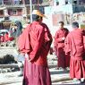 Monks at the monthly market.