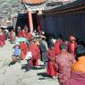 People near the Chinese Temple during the monthly market.