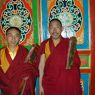 Two monks inside the college.