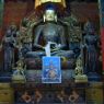 A large statue of the Buddha Shakyamuni.