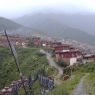 A view up the monastery ridge from the Zangdok Pelri Temple.