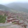 A view of the monastic residences from the Zangdok Pelri Temple.