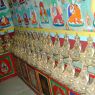 Rows of statues of Padmasambhava.