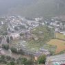 A view of Pelyul Town from the Zangdok Pelri Temple.