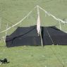 Close up of a nomad tent.