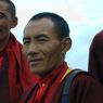 Tseko, the Buildings Manager of Larung Gar, near the cairn.