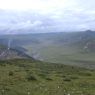 A view of the valley behind Larung Gar from the top of Jomo Hill.