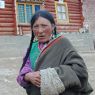 A Tibetan woman on the street.