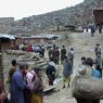 Monks and laypeople waiting for Khenpo Jikme Phutsok, the founder of the Larung Gar religious community, to arrive.