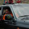 Khenpo Jikme Phutsok [mkhan po 'jigs med phun tshogs], the founder of the Larung Gar [bla rung gar] religious community, arriving in his car.