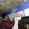 Monk of 'Khor chags dgon pa painting in third floor of Ka brgya lha khang