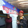 Monk of 'Khor chags dgon pa painting in third floor of Ka brgya lha khang