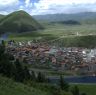 View of Lhagang town from mountain.&nbsp;