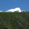 White nomadic tents on ridge near Lhagang momnastery