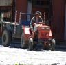 Farm worker in Lhagang town.&nbsp;