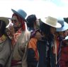 Onlookers watching Lhagang horse festival.&nbsp;