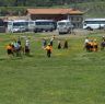 Peopke gathering for Lhagang horse festival