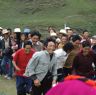 Men racing at Lhagang Festival.&nbsp;