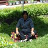 Hotel worker in Lhagang.&nbsp;