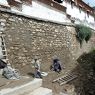 Wall repair outside Great Assembly hall