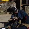 The Gathpo clown entertaining the people during the Soomthrang kangsoel