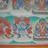 wall painting of Tandin, Phurba Dorji Zhennu and east amitayus